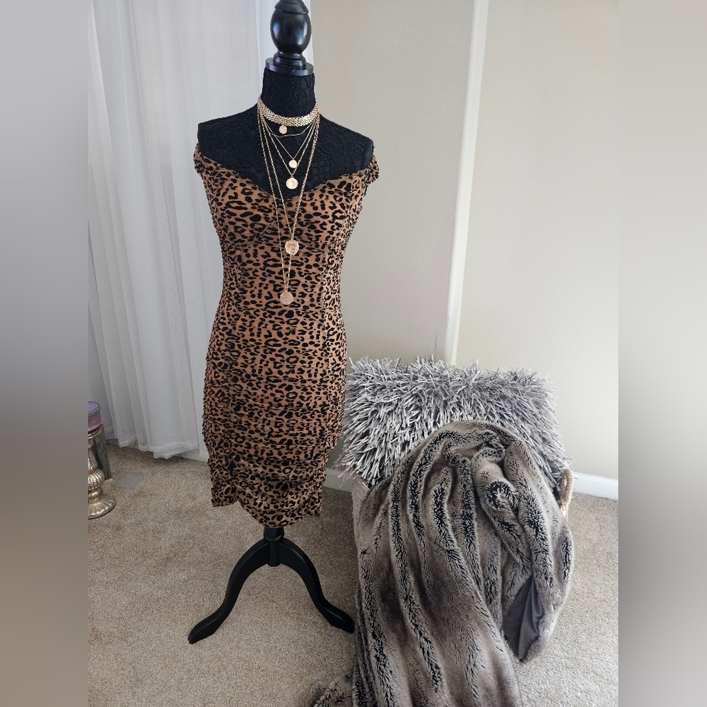 Animal print dress